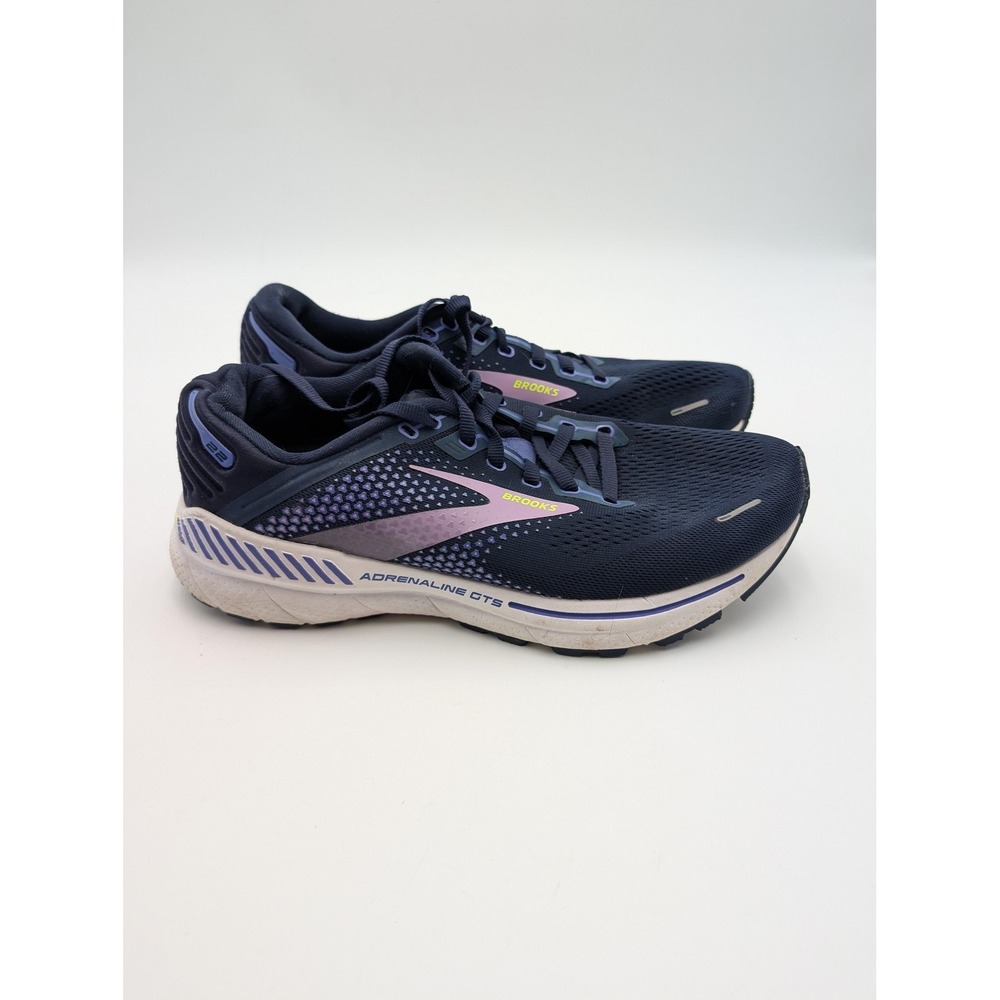 Brooks Adrenaline GTS 22 Shoes Womens Size 9.5 Blue Running Cushioned Support